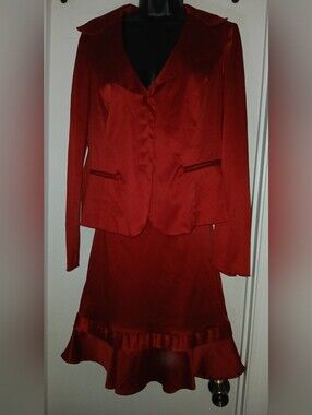 NWOT Red Women's Blazer Jacket - Classic Tailored Style